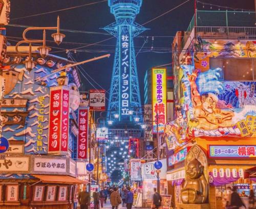 Shinsekai Apartment | 通天閣まで徒歩1分3ベッド