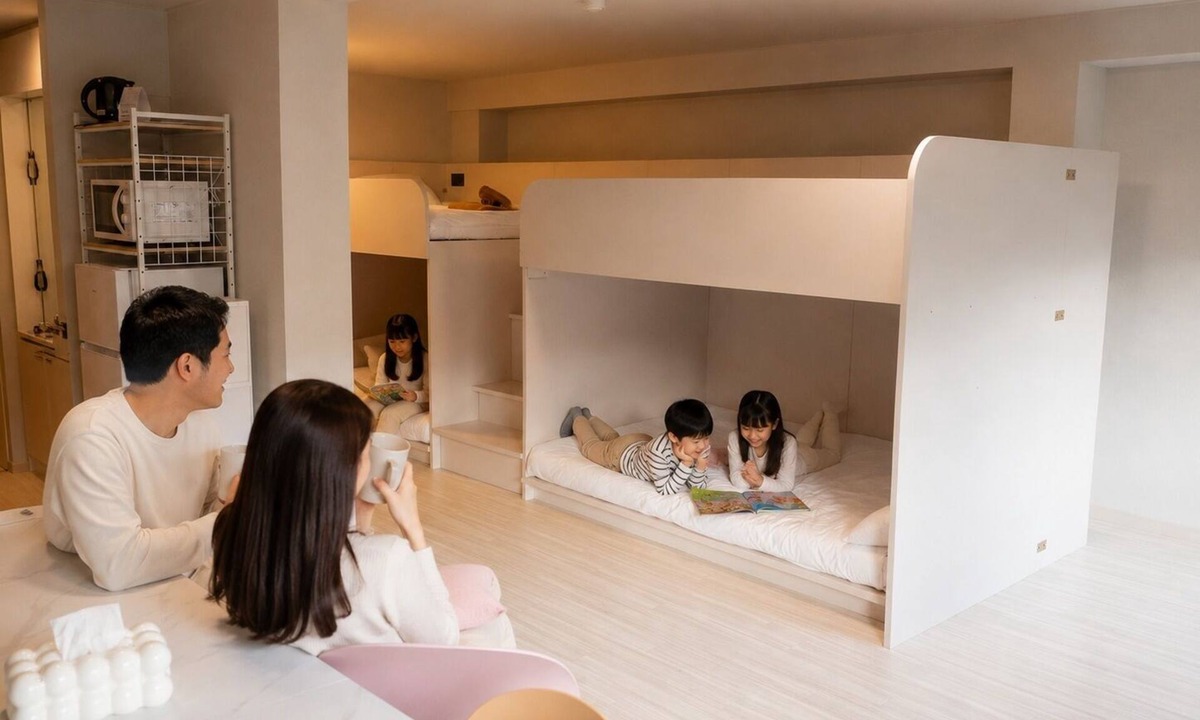 Kabukicho Apartment | 302-Pastel Room｜8 ppl | Custom Queen Bunk Beds｜Golden Gai & Kabukicho | 40㎡