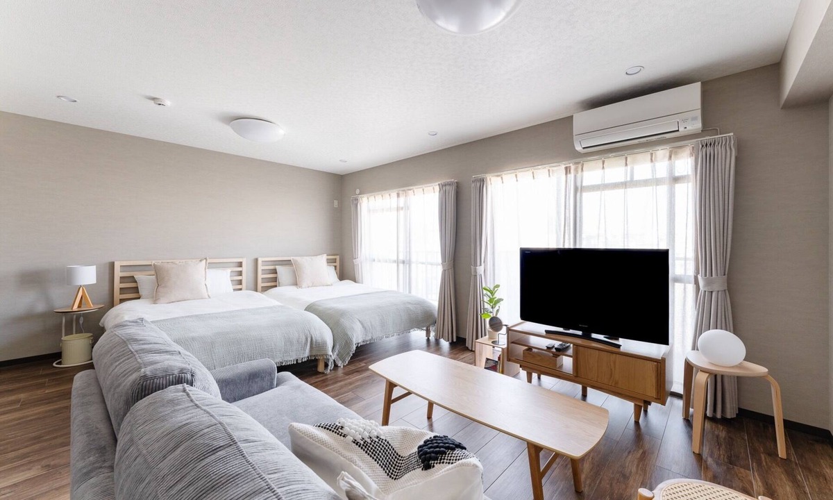 Sennichi-cho Apartment | 42 square meters | Deluxe Twin Room accommodates /Kagoshima City Kagoshima