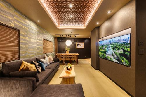 Fukushima Villa | 4ldk 5階建EV完備 最寄駅から徒歩5分 難波駅まで電車で10分の和モダンな宿