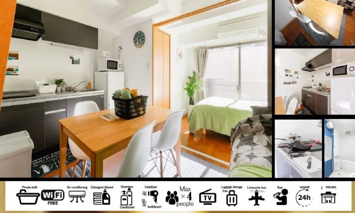 Tennoji Apartment | Acomo 911 1 minute to the inn station where reserv - Acomo 911 / Osaka Ōsaka