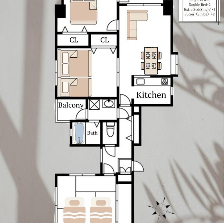 Sawara-ku Apartment | AMP FLAT MOMOCHi