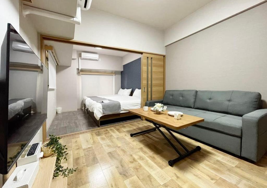 Hiroshima City Centre Apartment | Casaen by b hotel - 1BR with balcony near Hondori Shopping Arcade, 6PPL