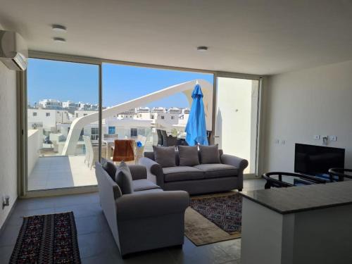 Ad-Dab'ah Apartment | Fouka Bay Penthouse on lagoon