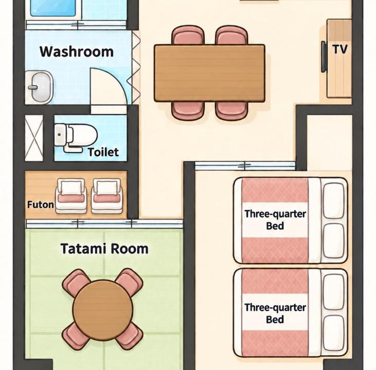 Kurume Apartment | GoodStay203-Self check-in