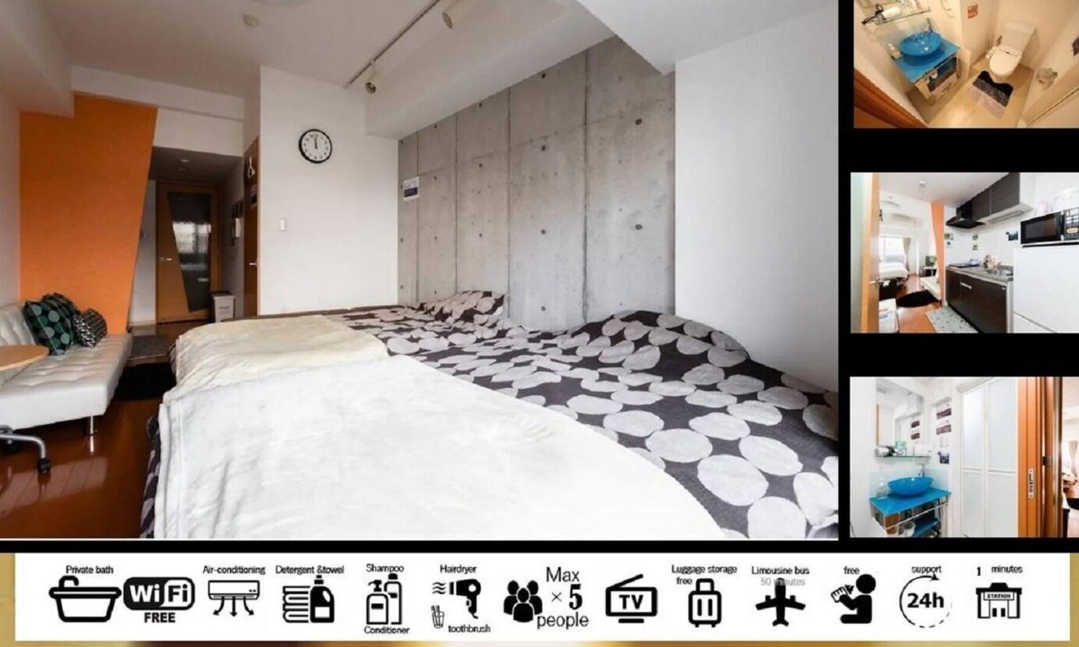 Tennoji Apartment | GoodStayHostel Tanimachi 303 Capacity 5 people - Acomo 303 / Osaka Ōsaka