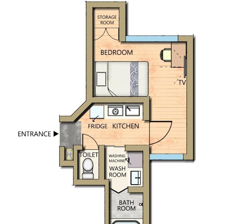 Minato Apartment | Kaiyukan & USJ 8 min Asashiobashi City Stay C