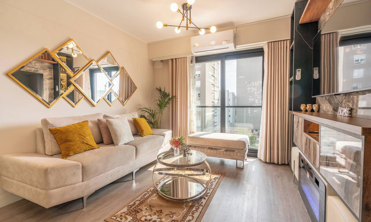 Barranco Apartment | Luxury apartment with a pool, ocean view, air conditioning, and a digital fireplace