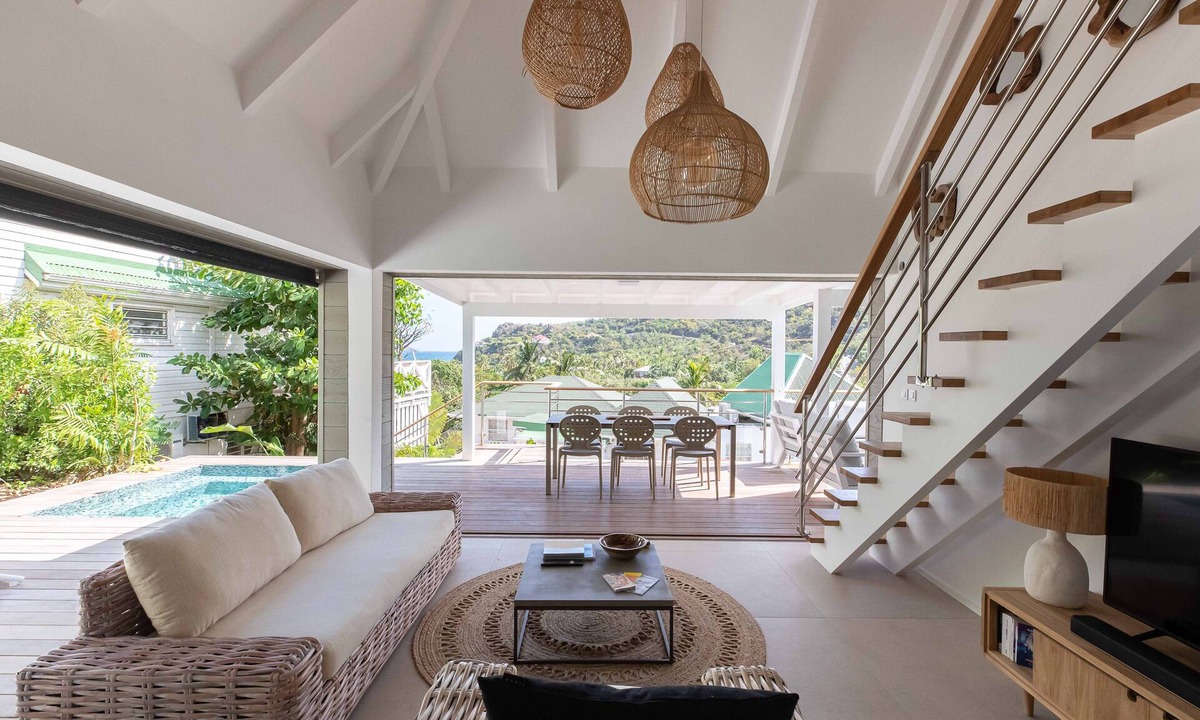 Morne de Depoudre Villa | Modern villa, a 3-minute walk from St. Jean Beach, shops, and restaurants.