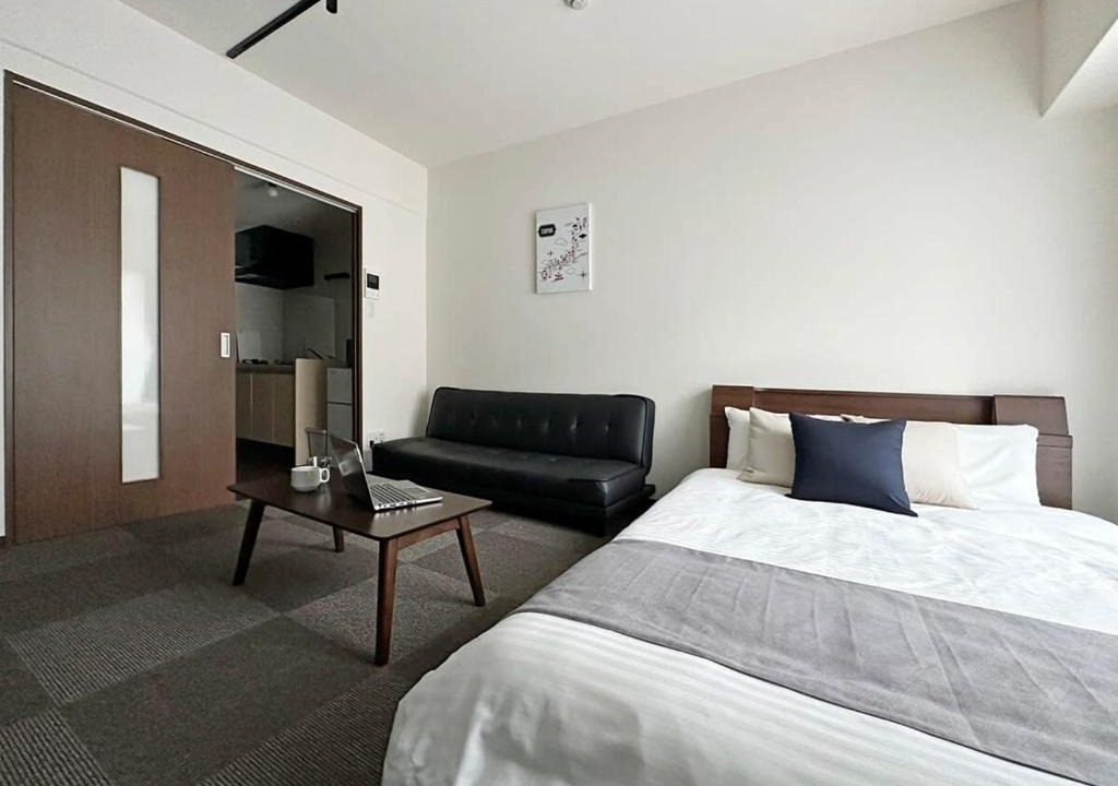 Hiroshima City Centre Apartment | Nagomi by b hotel - 1 Bedroom Apt in City Centre w balcony for 3 Ppl