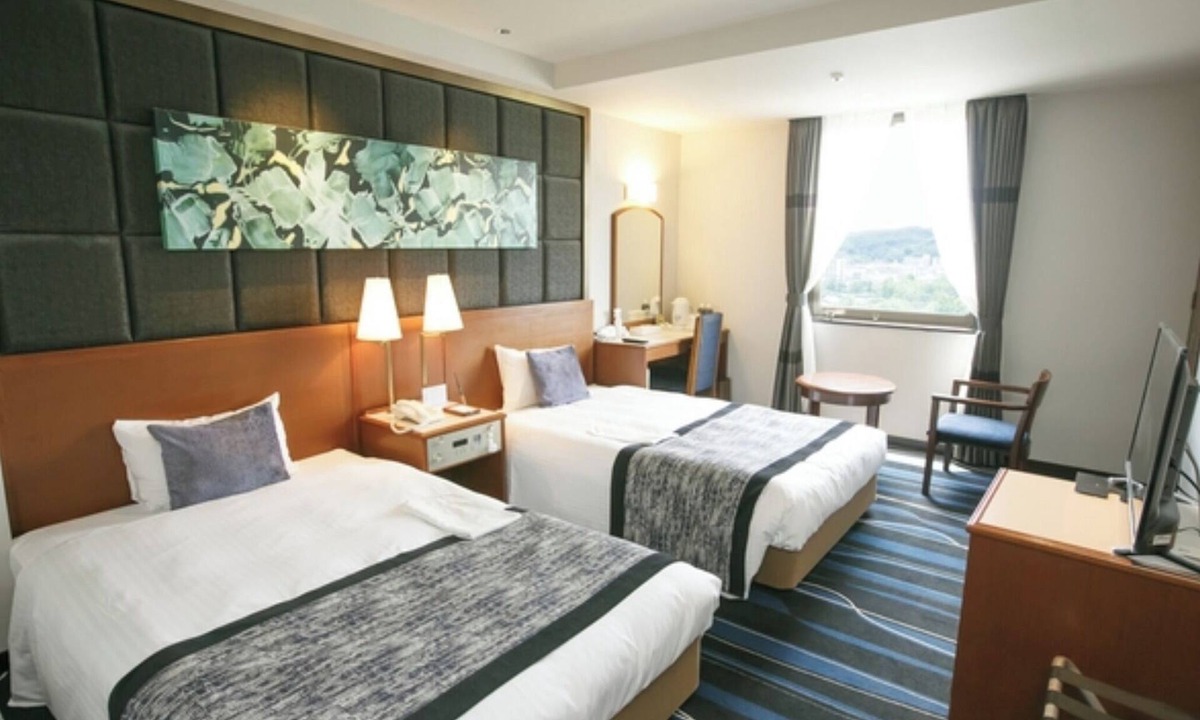 Kita Ward Hotel | Nonsmoking 8F Twin Room Park View Free flat pa/Okayama Okayama