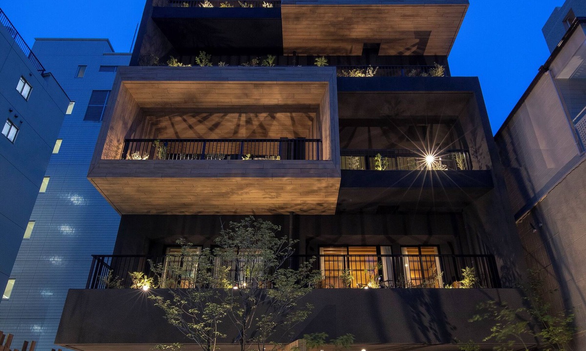 Namba House | Private House for 17 Guests | 4 Apartments | Rooftop Garden | Dotonbori 5-Min