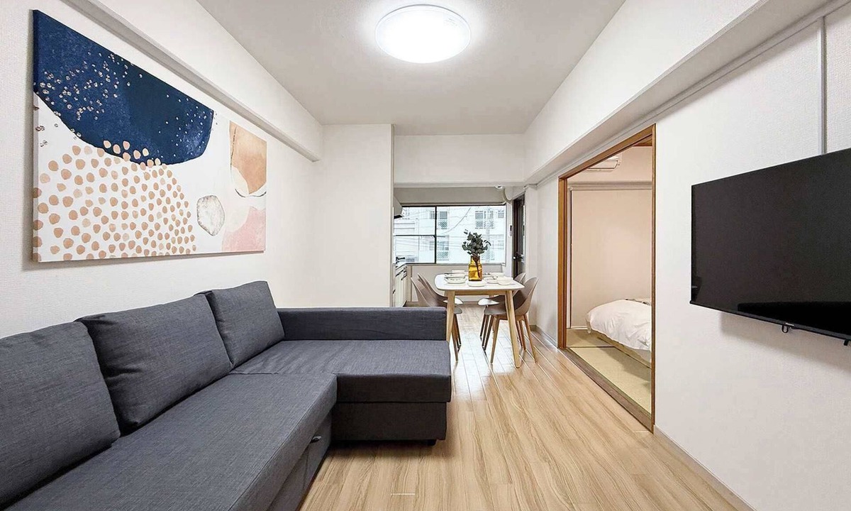 Hiroshima City Centre Apartment | Relaxing 2BR Near City Center Dining & Kitchen