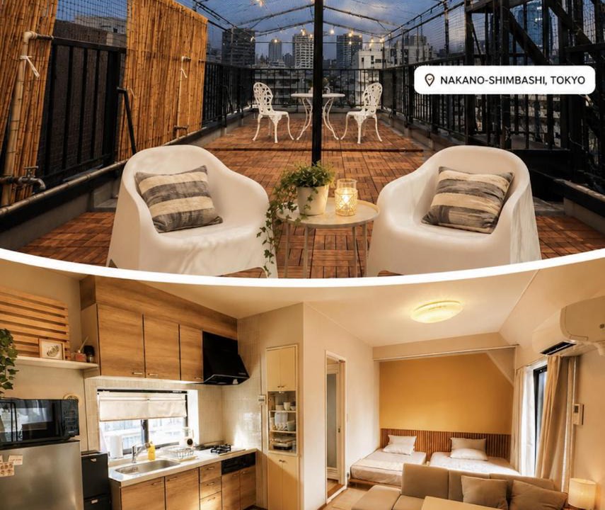 Nakano Apartment | Rooftop View 新宿9分最寄駅1分Zen Place Shinjuku