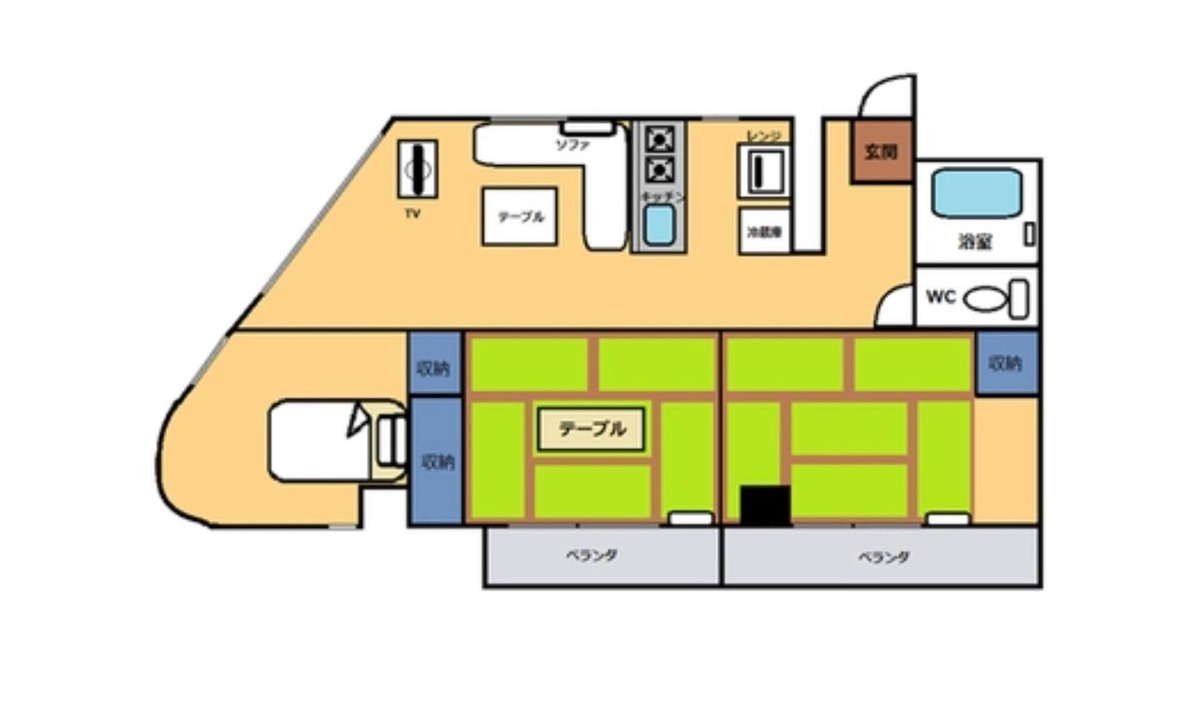 Naha City Centre Apartment | Standard plan Potama bomb rice ball breakfast f /Naha Okinawa