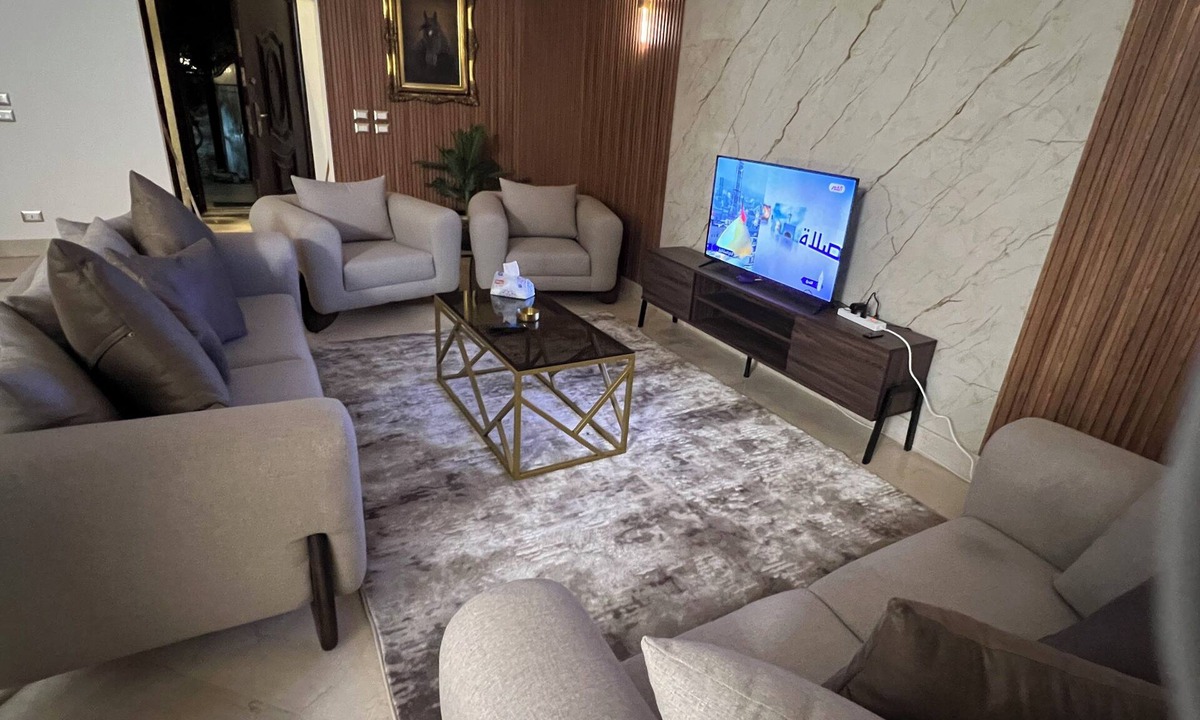New Cairo Villa | Terrific 5-bedroom villa with AC in New Cairo City in compound