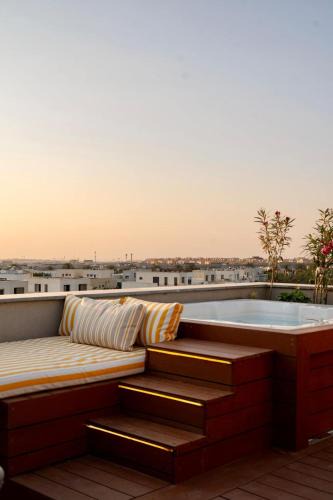 New Cairo Apartment | VELORA - Sodic Penthouse with jacuzzi & big terrace over New Cairo view