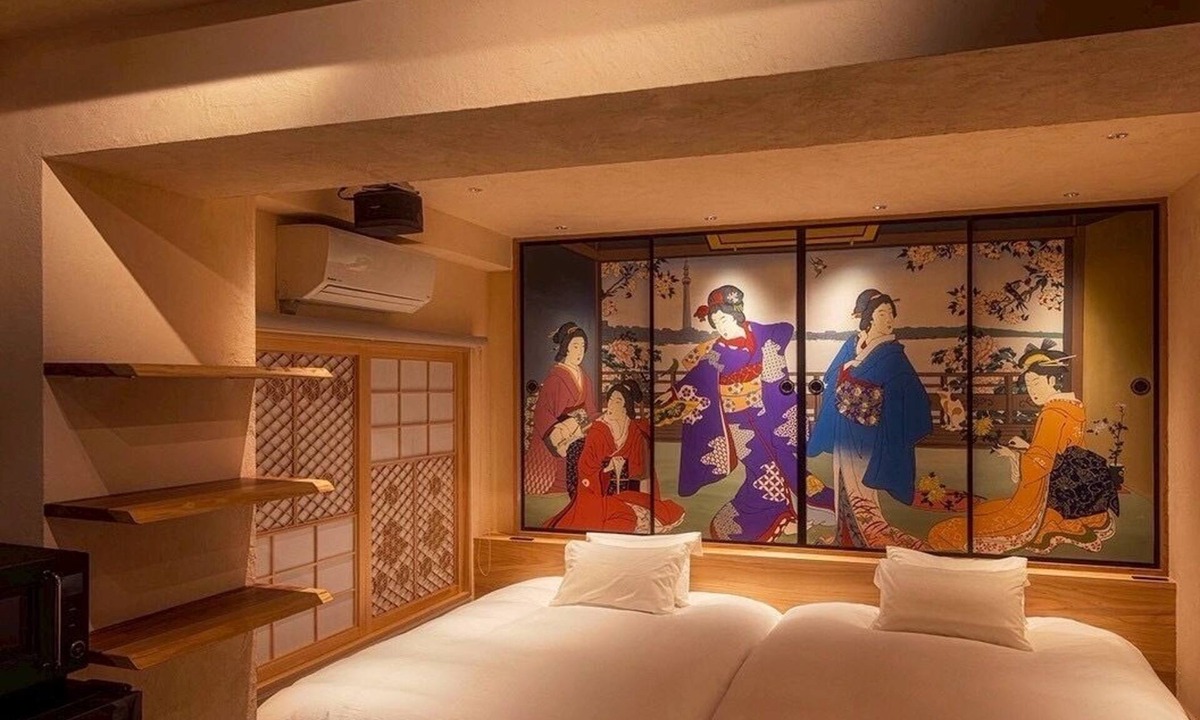 Sumida Apartment | Walking distance from Skytree | Tea experience | 1 floor rental | 19 sq.m. | Max 4 people | Japanese modern