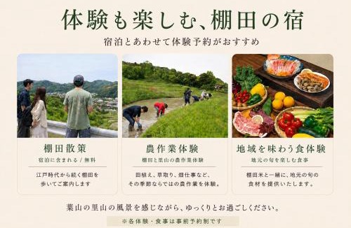 Hayama House | わたや Roopt葉山上山口 棚田散策付き 農作業体験と三浦半島の食を楽しむ一棟貸し古民家宿