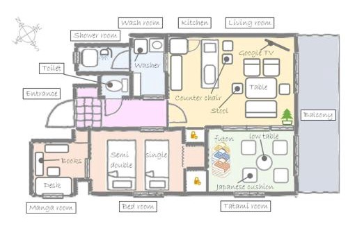 Yonabaru Apartment | オーシャンビュー ビーチまで車で2分 和室あり 人気マンガあり 最大6名 那覇35分 琉球タワー906