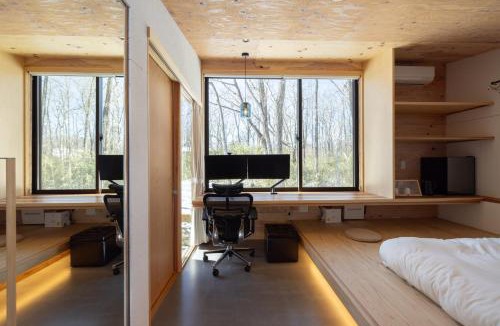 Nasu Apartment | 森deワーケなすっぽ 木の温もりとホテルライクな佇まい 森のバレルサウナ