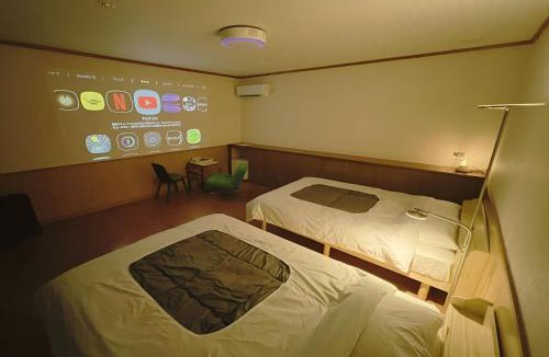 Nagahama Hotel | 鈴籠城 城の間 - ダブル2台 二段ベッド1台 - 最大7名