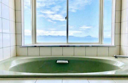 Masuda Hotel | 2 meals included 2nd floor ocean view 2 queen/Masuda Shimane