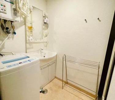 Chuo-ku Apartment | 3-5札幌駅から徒歩10分の広々38平米のデザインアパートメントのエアコン洗面台完備