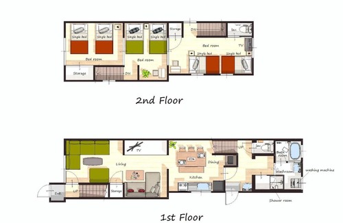 Nishi Ward Apartment | 8 min from Nagoya St 6 beds 3 bedroom Free parking