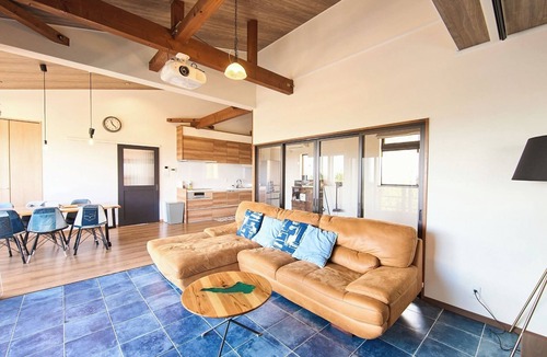 Awaji House | A panoramic view of Iwaya Beach Miamistyle villa with loft/Awaji Hyōgo