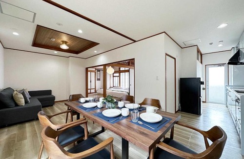 Hiroshima City Centre Apartment | b hotel Eight Valley Nakamachi - Expansive 4BR Apartment in Vibrant Nakamachi