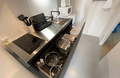 Hiroshima City Centre Apartment | b hotel Neko Yard | Scenic Studio with Jacuzzi
