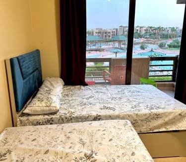 Zafarana Resort | Blue Bay Asia Elsokhna Duplex 3 Rooms Villa With Garden Jungle & Pool View