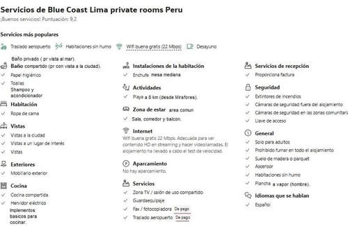 San Miguel House | Blue Coast Lima lodging Peru