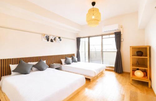 Nishi Ward Apartment | Cafuné NAGOYACASTLE -Japanese Modern -Walk to Nagoya Castle -4 Guests