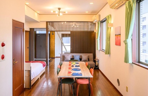 Nishi Ward Apartment | COCOSTAY 中広ネオイズム 最大10人 閑静な住宅街にある贅沢80m2の最上階プライベートオーナーズルーム supported by COCOSTAY