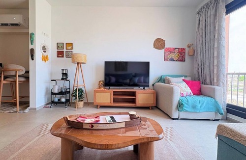 El Gouna Apartment | Cozy Boho 1BDR + Sofa Bed, Pool View in Kamaran