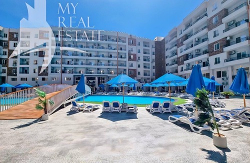 Corniche Road-Dahar Apartment | Cozy Studio with FREE Private Beach Access in Tiba Golden Resort