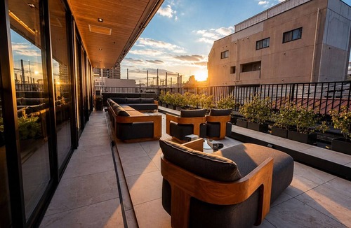 Fukushima Condo | Flam Hotel Luxury Penthouse Osaka | Sauna & Rooftop Terrace Near USJ