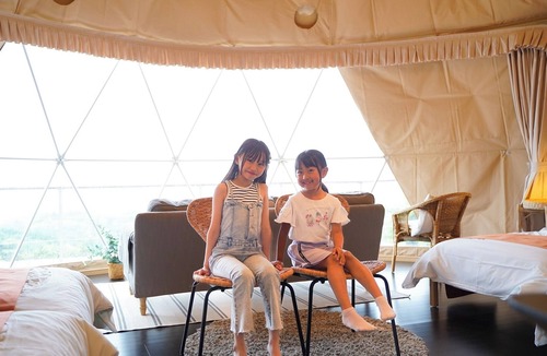 Futo Cabin | For 2 people 7m dome tent C overlooking Sagami B/Ito Shizuoka
