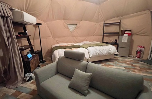 Futo Cabin | For 2 people Premium Dome 6m Tent F with shower/Ito Shizuoka