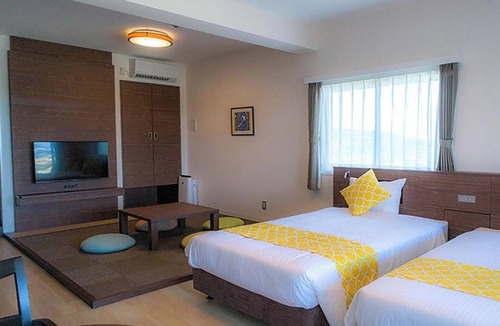 Nakadomari Hotel | For 3 people Partial Ocean View Twin vs | Roo/Kunigami-gun Okinawa