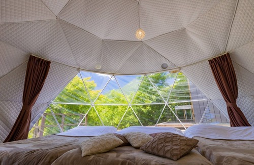 Yufuin Onsen Cabin | Guest room with hot spring dome tent 1 night /Yufu Ōita