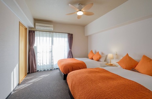 Miyazaki Hotel | Junior Suite Room 2 semidouble beds with kitche/Miyazaki Miyazaki