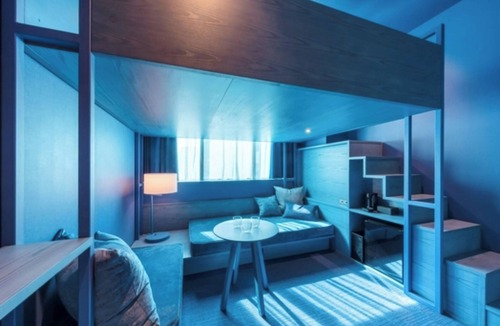 Iidabashi Hotel | Loft Room A Dark Blue Standard Plan Breakfast n/Chiyoda Ward Tokyo