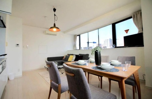 Minami Ward Apartment | Luxes by b hotel - 10 min Hiroshima Station & 2BR Up to 10p