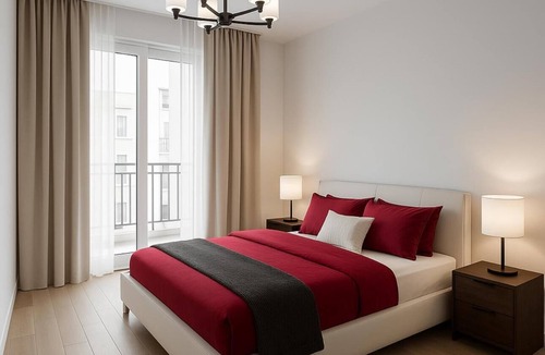 Dream Land Apartment | Modern 2-Bedroom Apartment with Private Building Pool - ST4