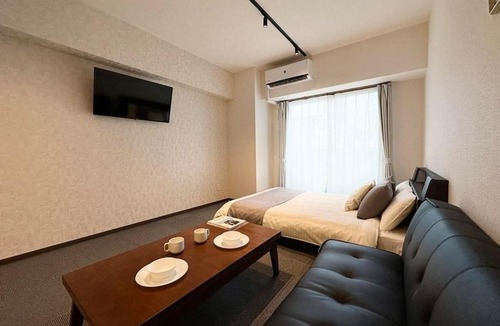 Hiroshima City Centre Apartment | Nagomi by b hotel - Cozy 1BR Apartment with Balcony for 3Ppl