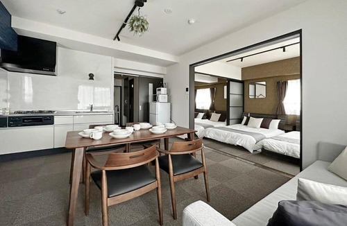 Hiroshima City Centre Apartment | Nagomi by b hotel - Large 2BR Apt City Center for 10 Ppl