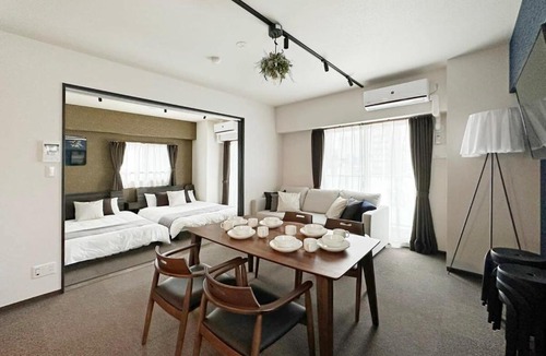Hiroshima City Centre Apartment | Nagomi by b hotel - Large 2BR Apt City Center for 10 Ppl